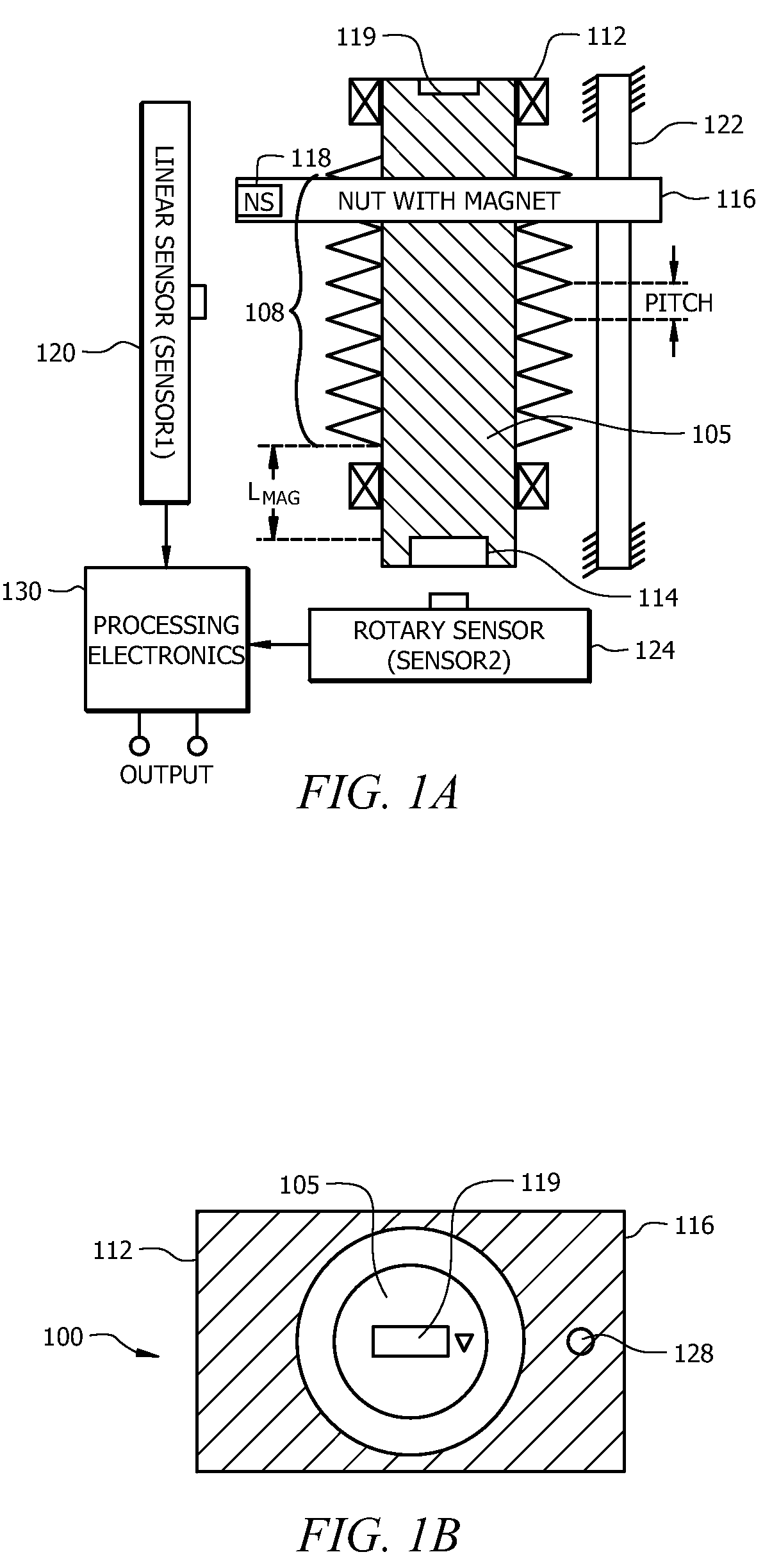 Rotary position sensing apparatus