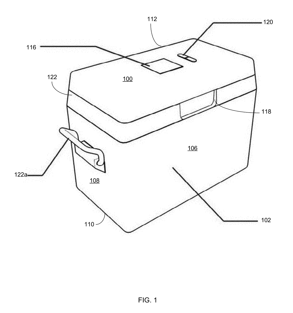 Solar powered illuminating container