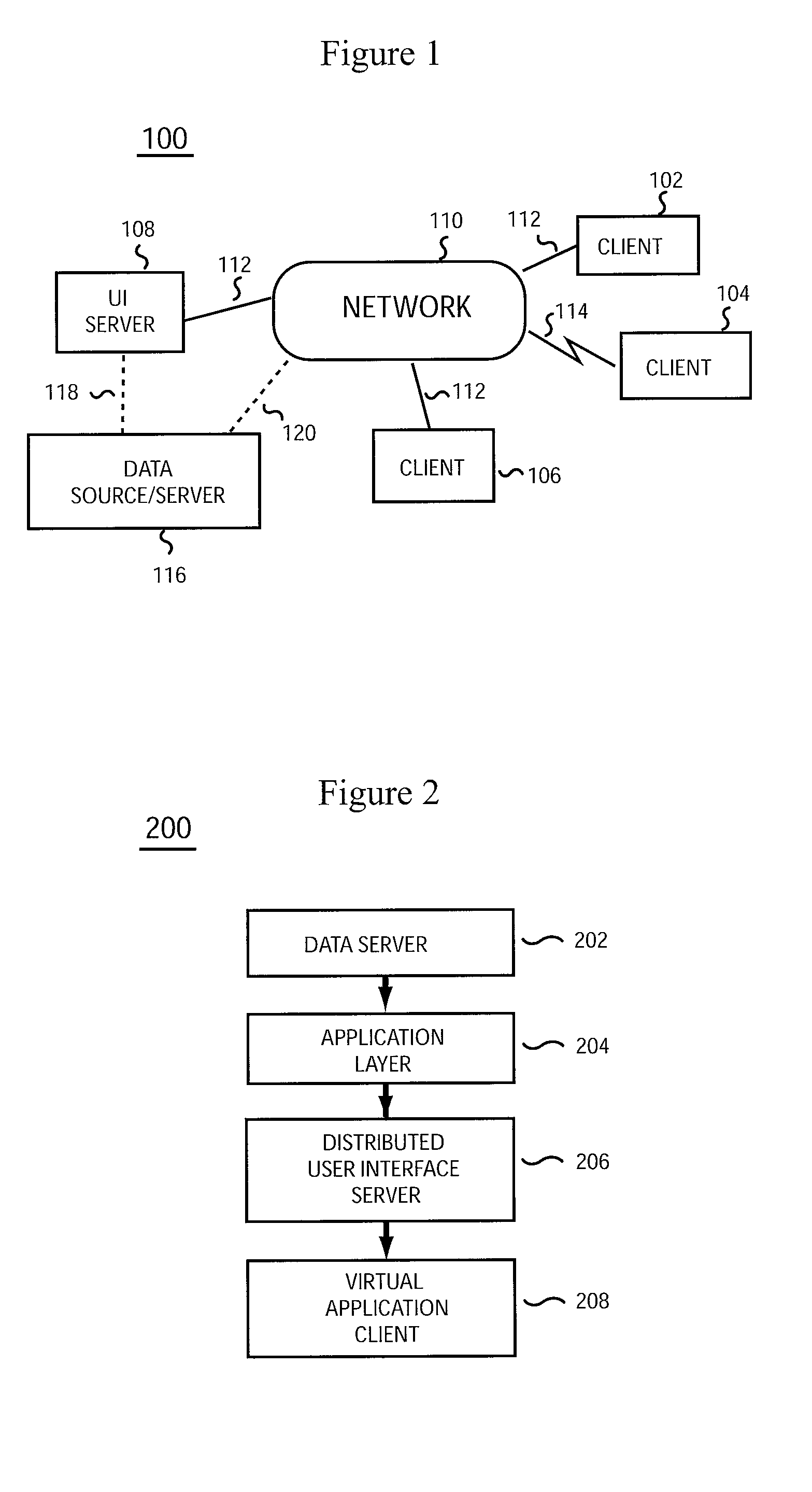 Platform-independent distributed user interface client architecture