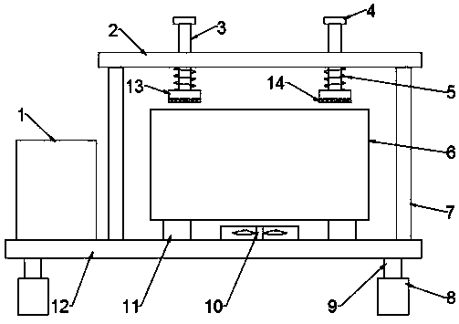 Lithium-ion power battery life testing device