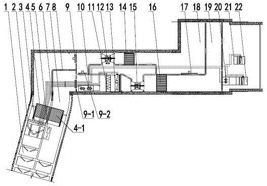 Tunnel-type evaporative-condensation direct-expansion cooling-air type ventilation and air-conditioning system for subway station