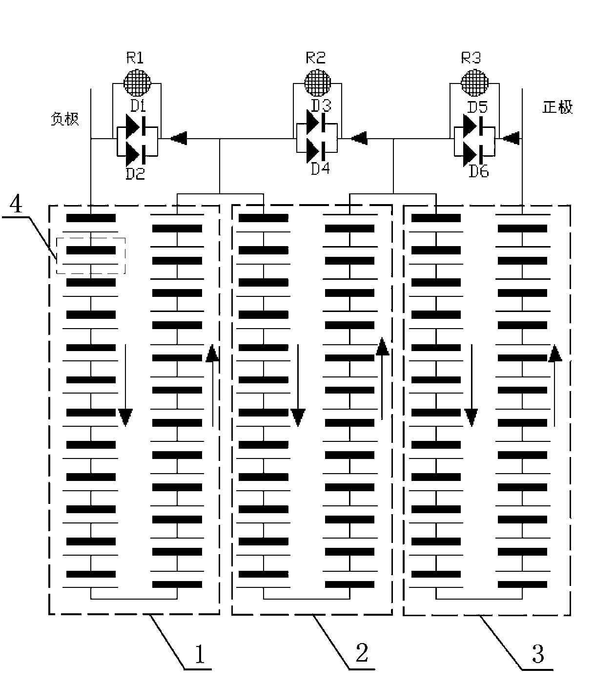 Short circuit caution device of solar panel