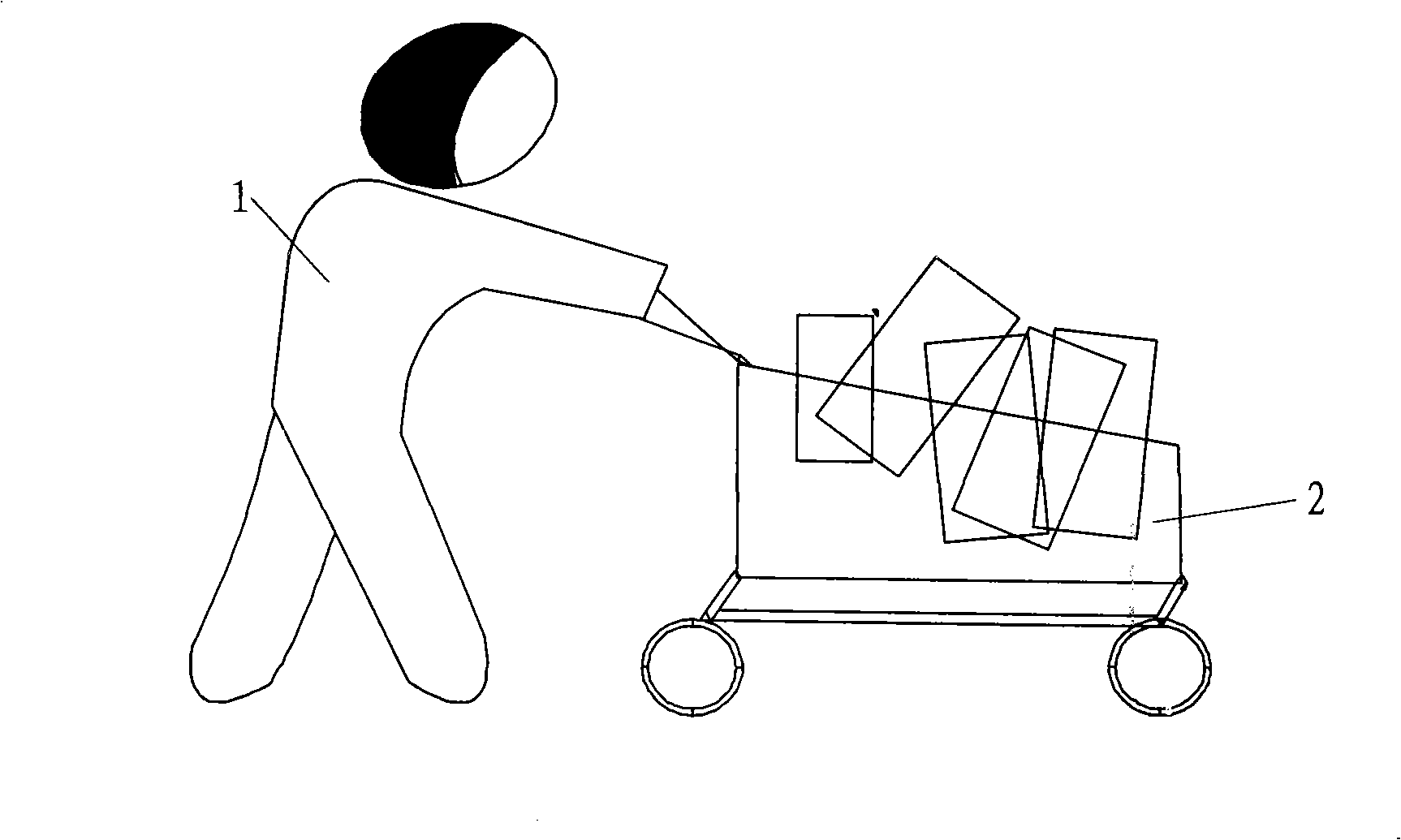 Method for shortening queuing checkout time in market