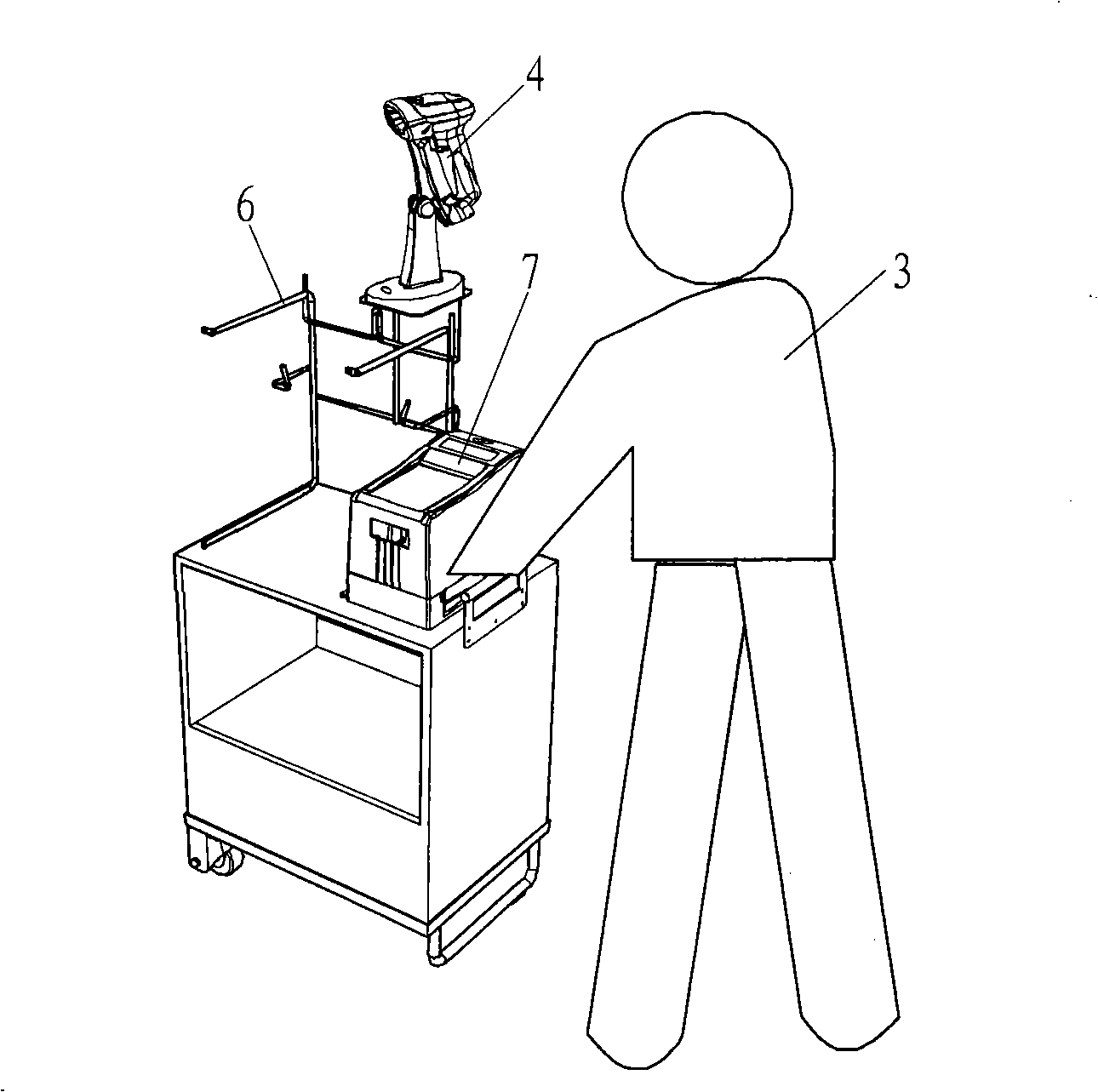 Method for shortening queuing checkout time in market