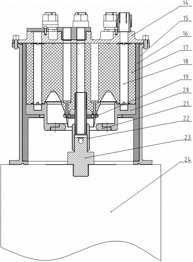 Cable transmission and multi-module current collection strong pulse current device