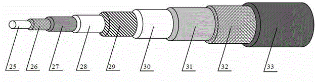 Cable transmission and multi-module current collection strong pulse current device