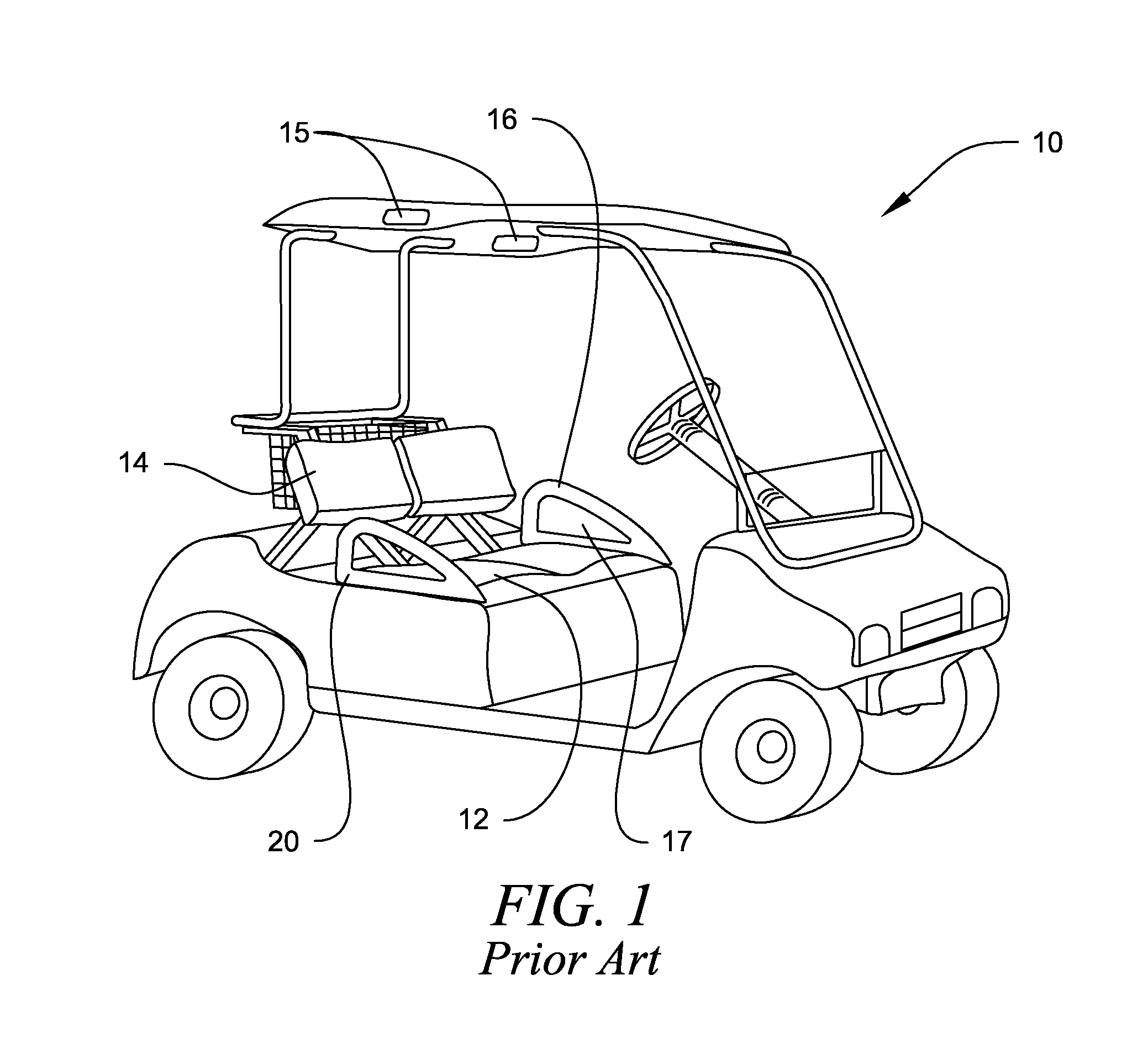 Protective Padded Sleeve for Hip Restraints on Golf Carts