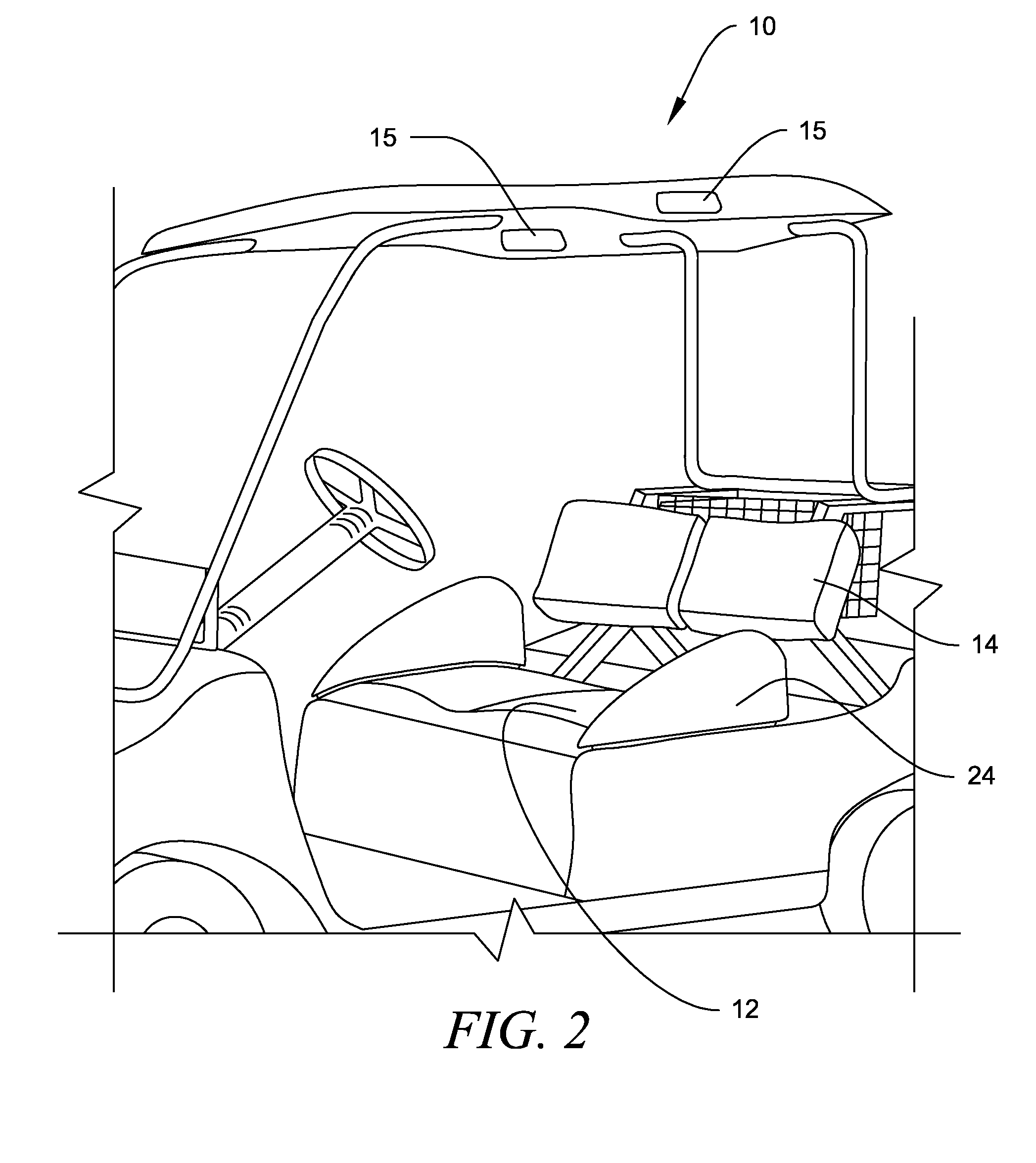 Protective Padded Sleeve for Hip Restraints on Golf Carts