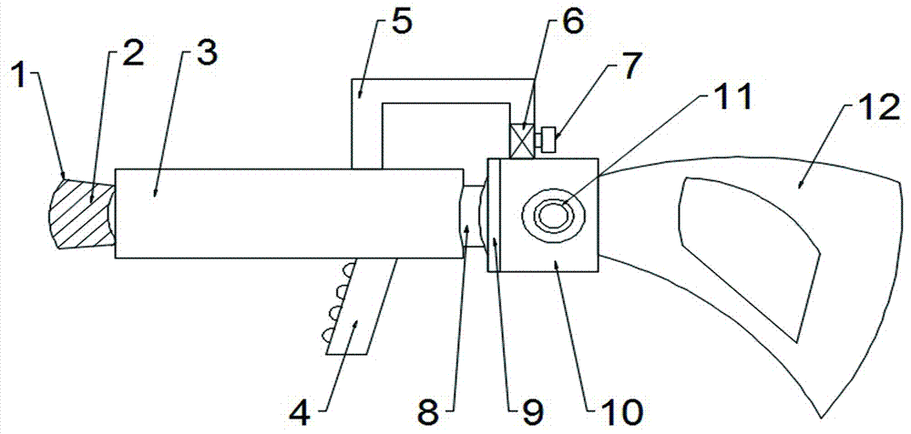 Shoulder supporting type high-pressure fine mist firefighting lance