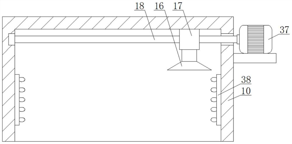 Printing device for carton processing and capable of carrying out stacking and material receiving through sensor