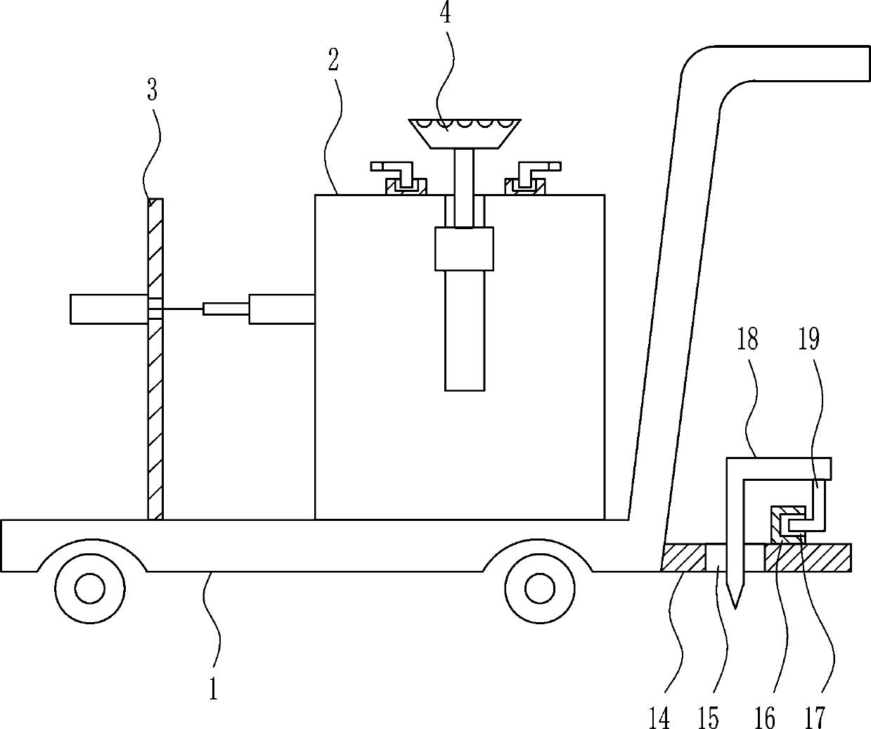 A garden pruning and spraying integrated device