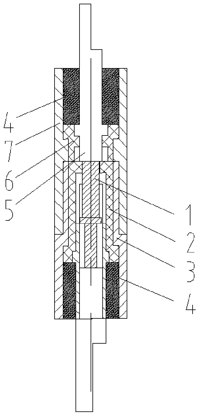 An arc-shaped air-tight differential electrical connector with elastic contacts