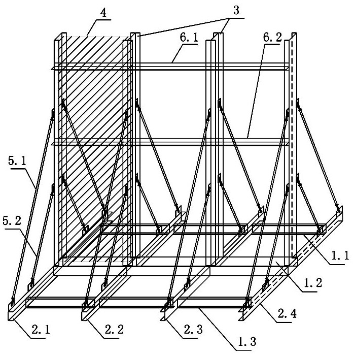 Underwater construction method suitable for repairing large-scale water delivery channels without stopping water