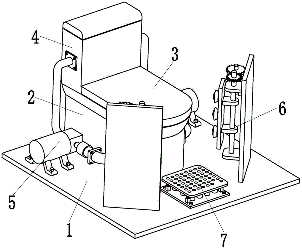 Water-saving type heating and massaging intelligent closestool