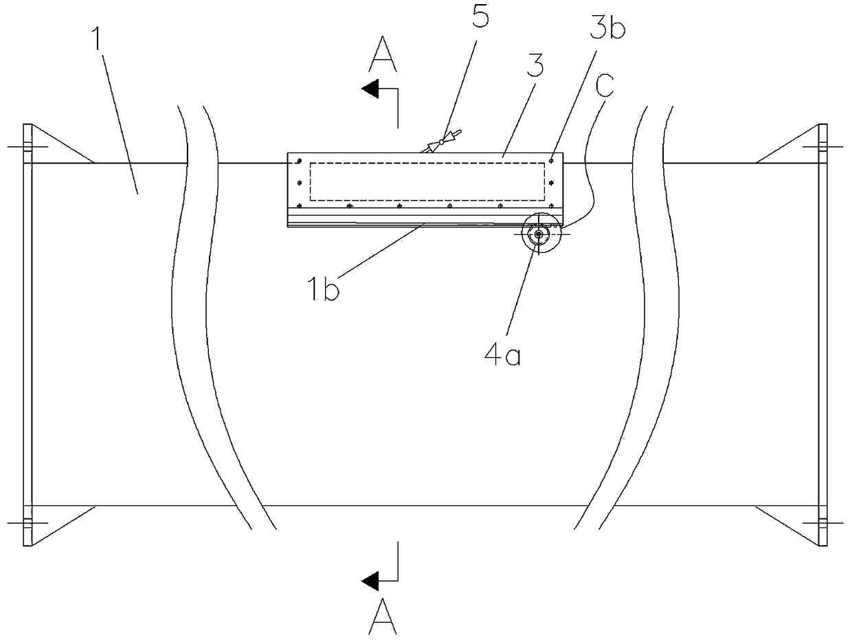 A new type of cover plate for inspection hole of screw earth excavator