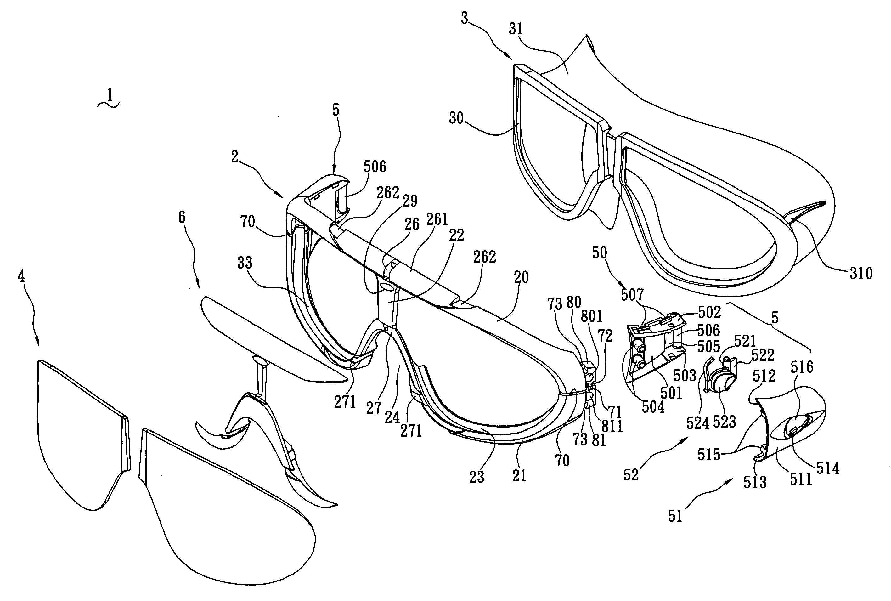 Swimming goggles