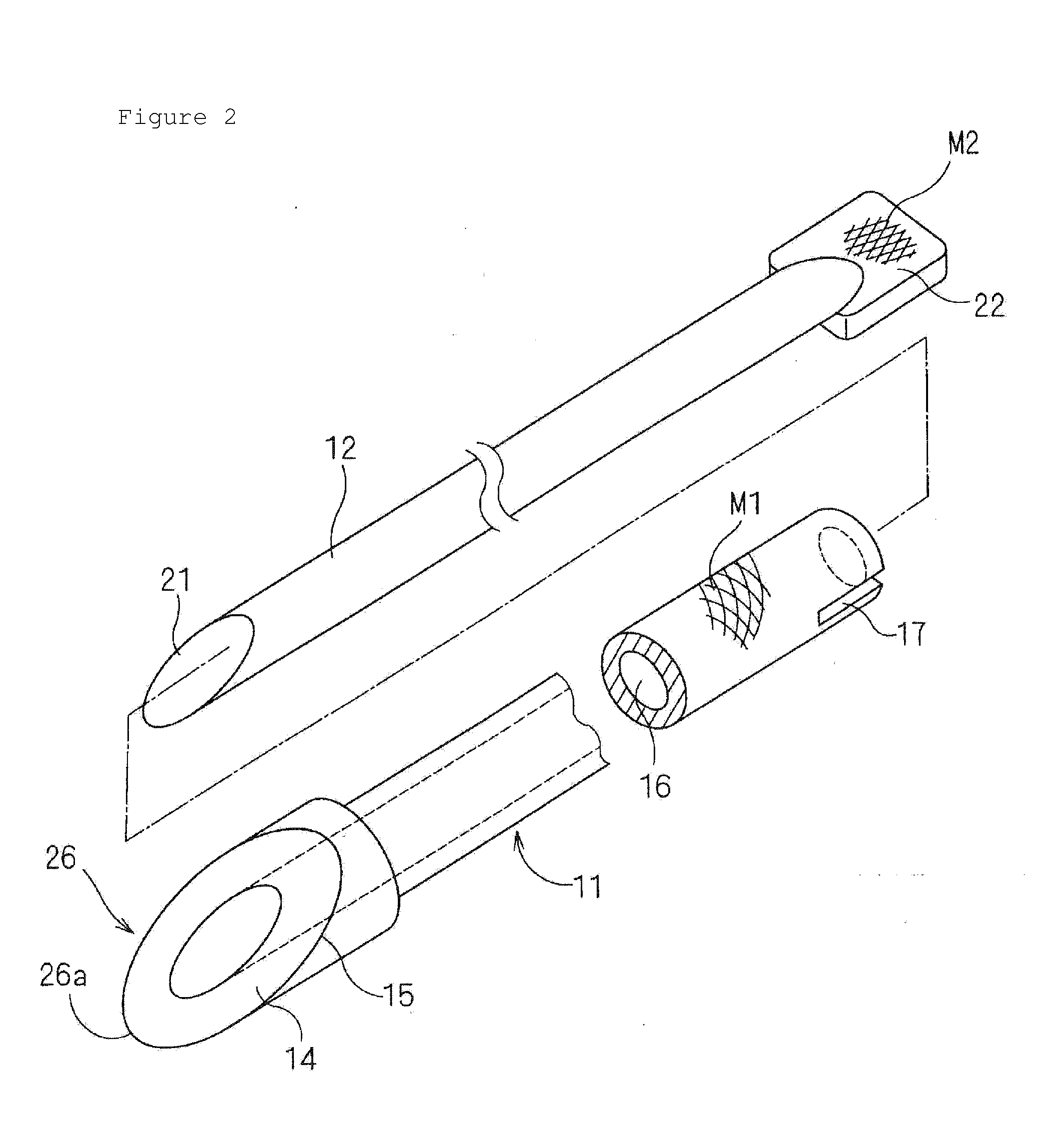 Double needle for medical treatment, bone puncture needle, and bone marrow harvesting device