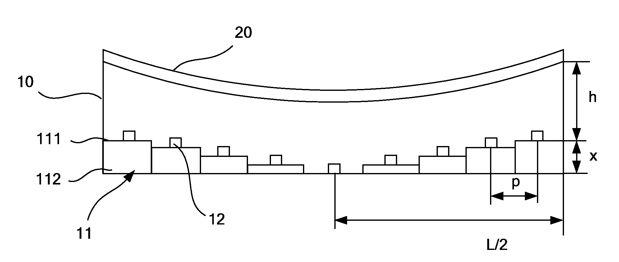 Backlight for curved-surface liquid crystal display device and curved-surface liquid crystal display device