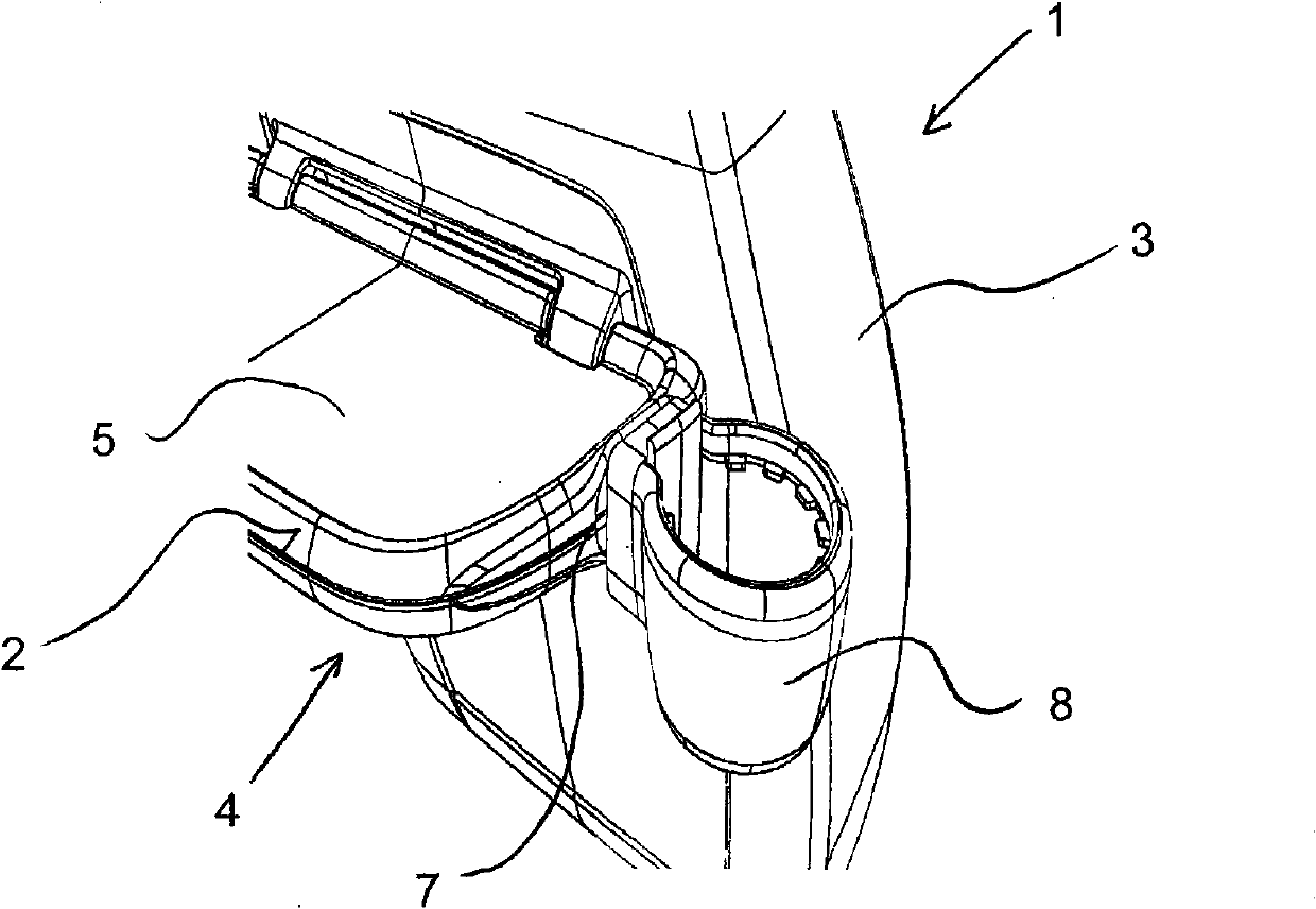 Folding table for vehicle