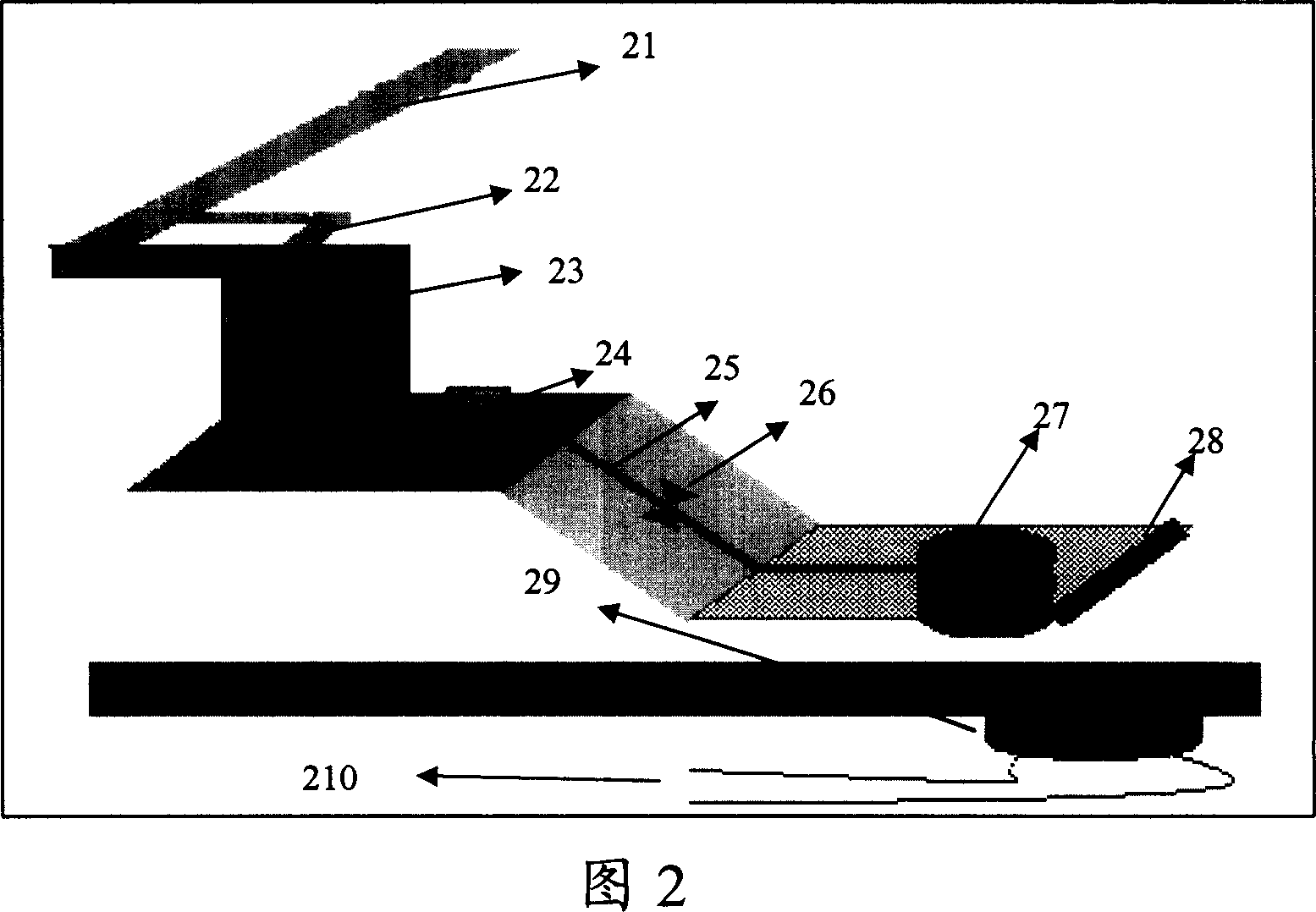 Marking pen design for optical microscope