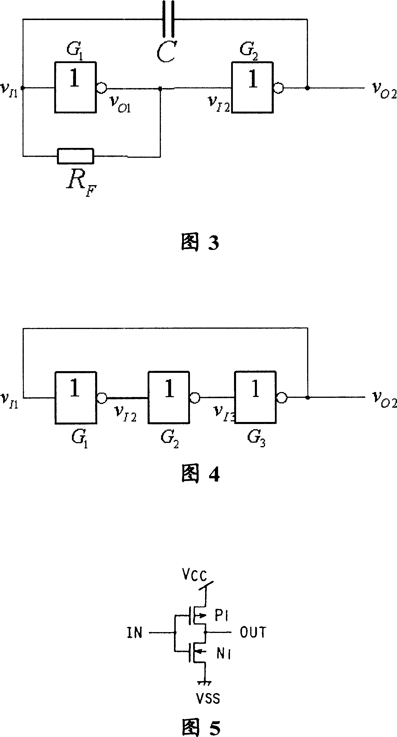 Oscillation frequency fluctuation reduced ring oscillation circuit and IC chip equipped with the circuit