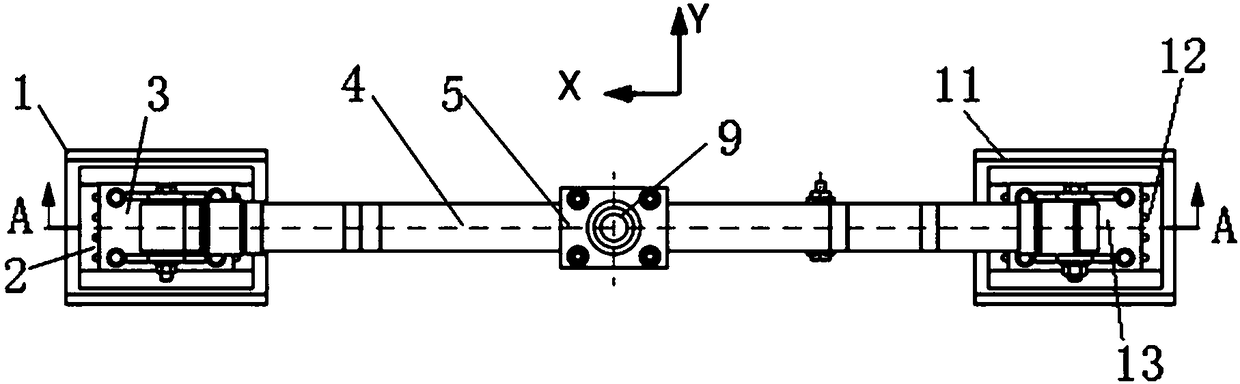 Up-down stress bench test method for plate spring