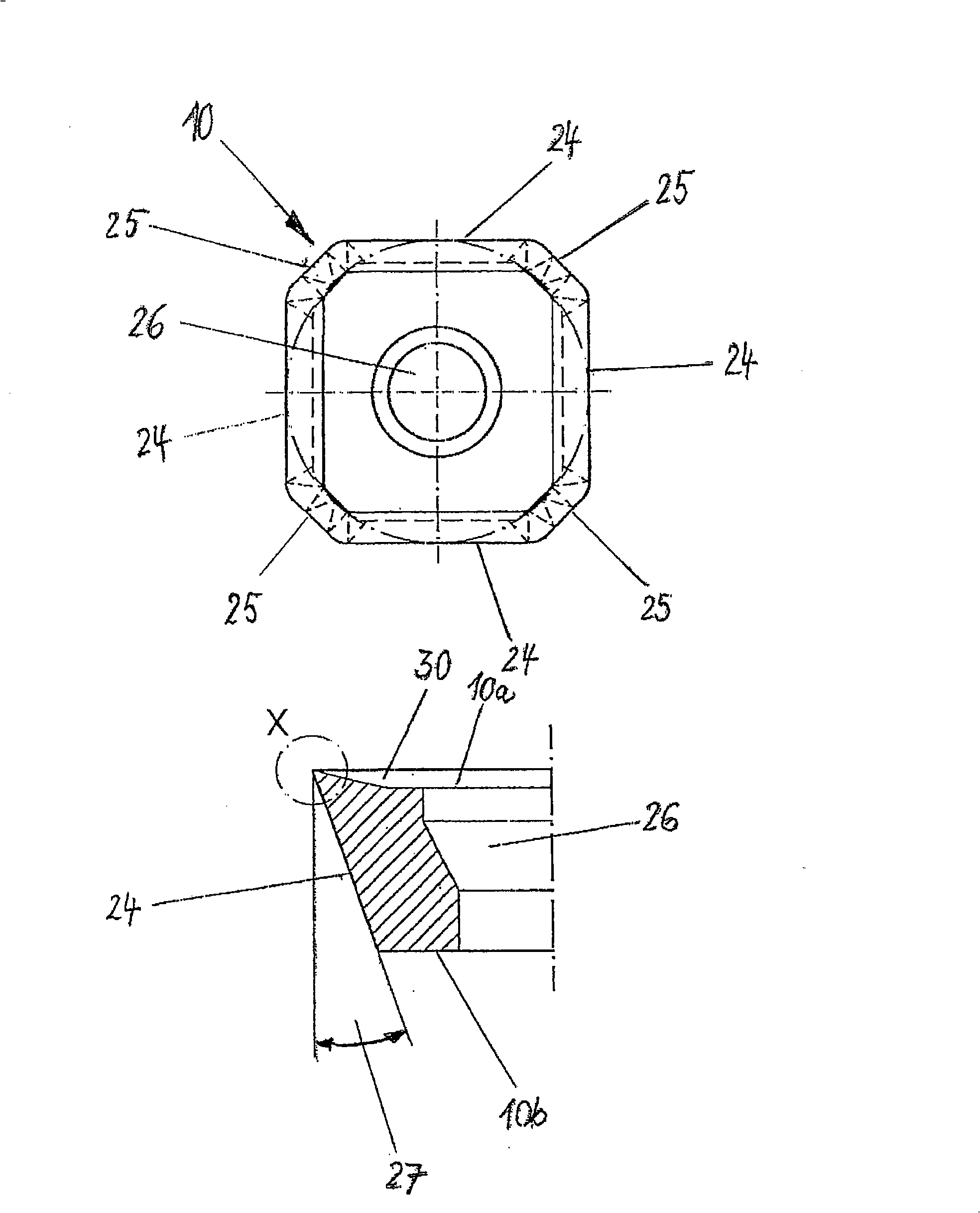 Method of grinding an indexable insert and grinding wheel for carrying out the grinding method