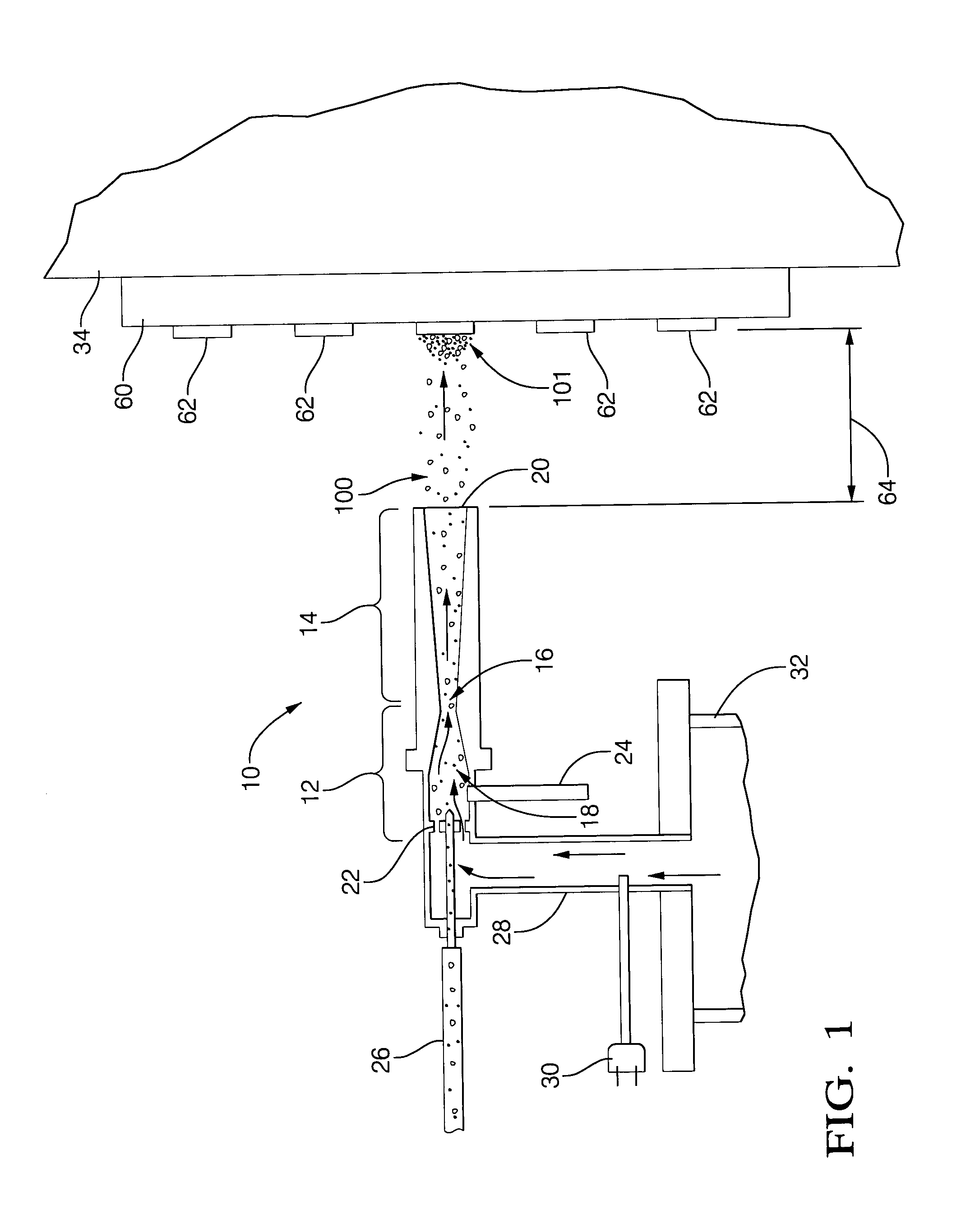 Copper circuit formed by kinetic spray