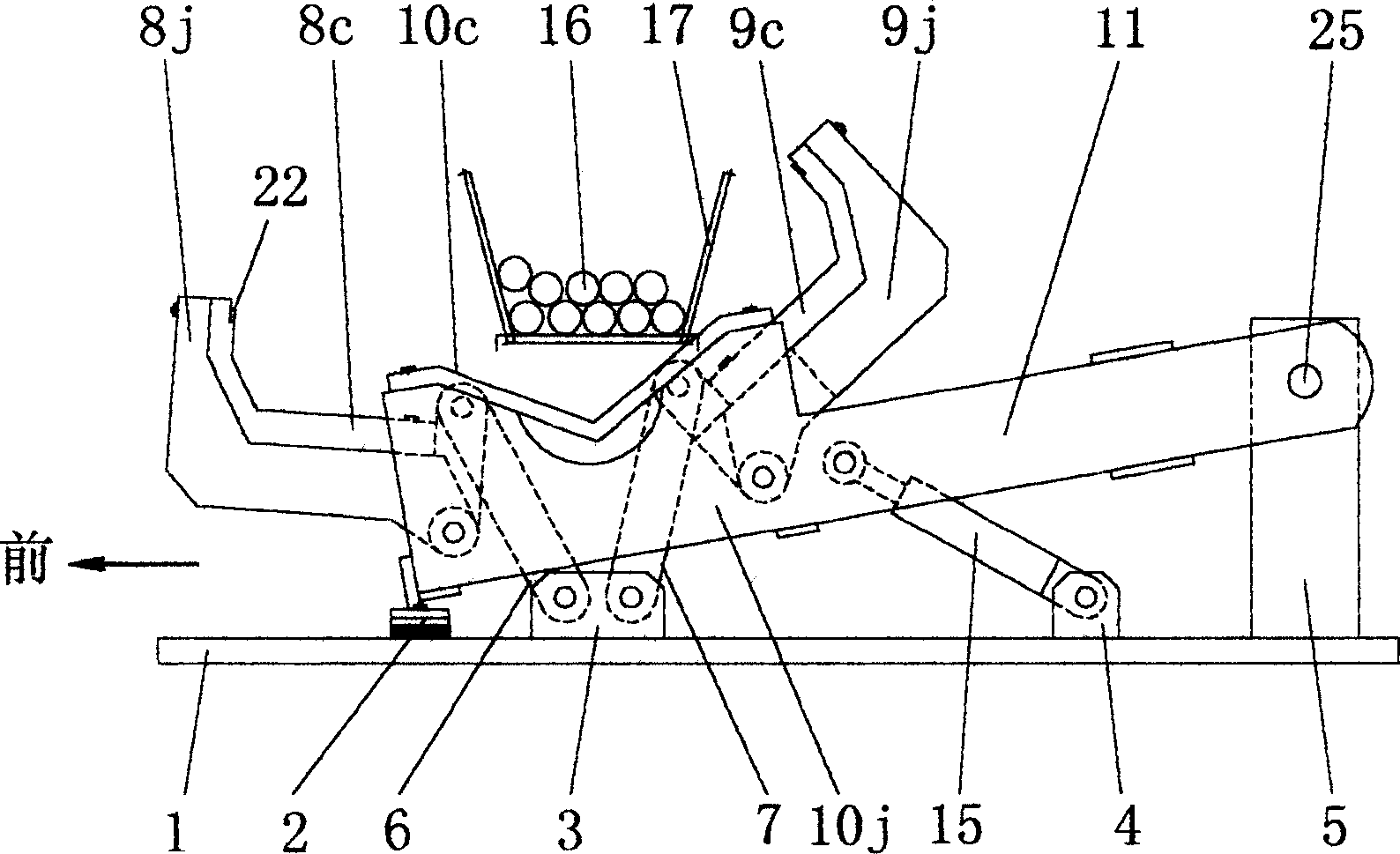 Steel bar bounding, clamping and forming method and device thereof