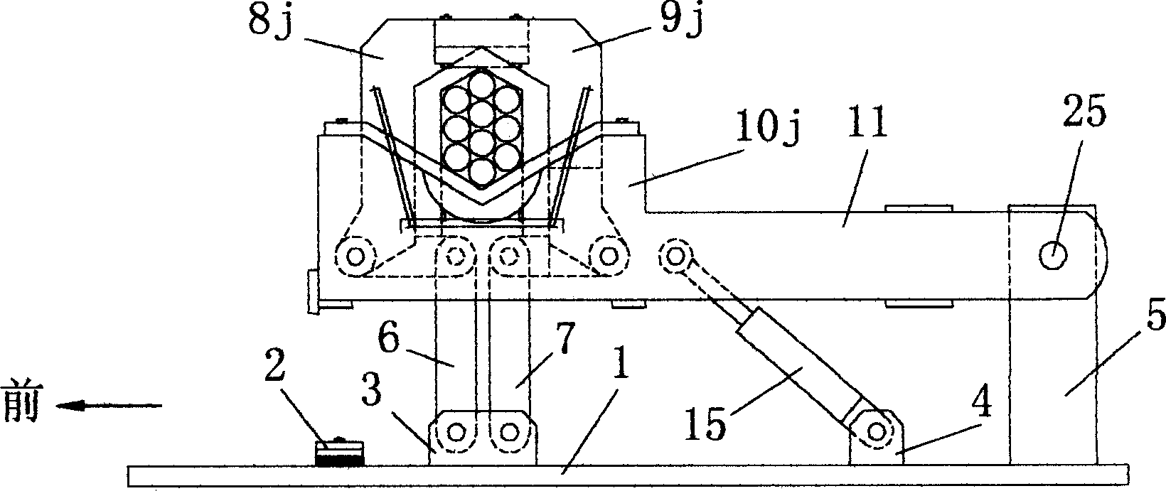 Steel bar bounding, clamping and forming method and device thereof