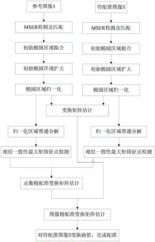 Image registration method based on maximum stable extreme region and phase coherence