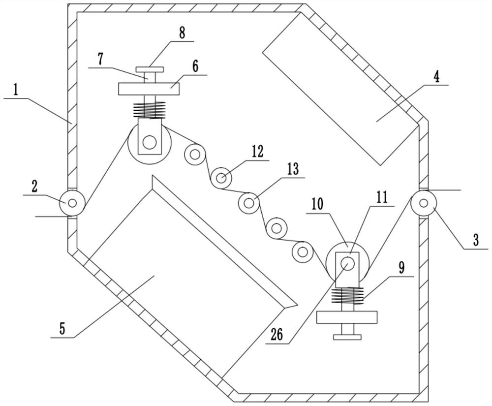 Drying and dust collecting device for textile fabric