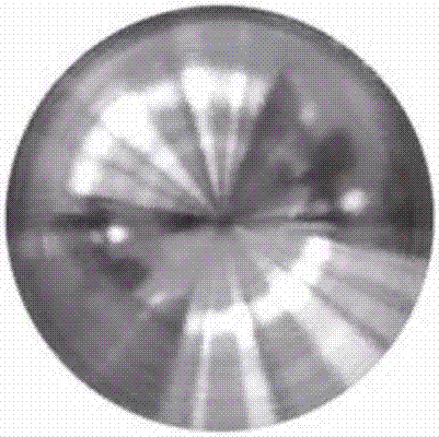 Printing method of printed matter with radial laser 3D pattern