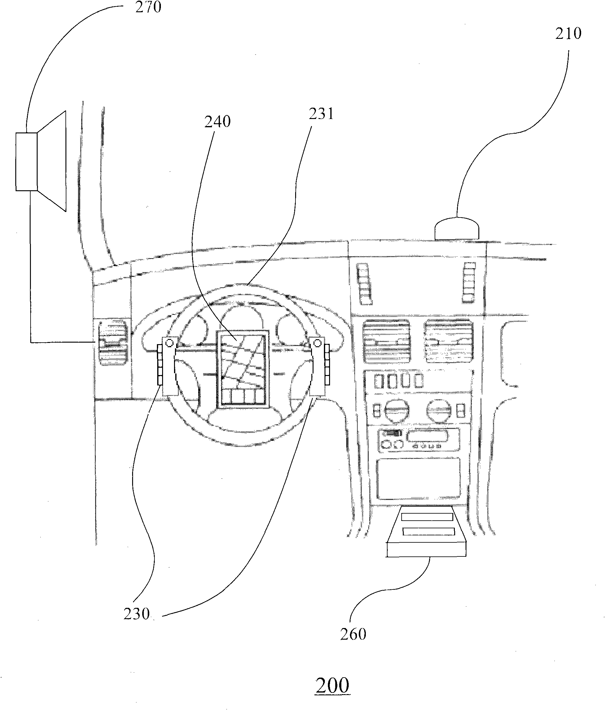 Navigation device-combined control system for automobile