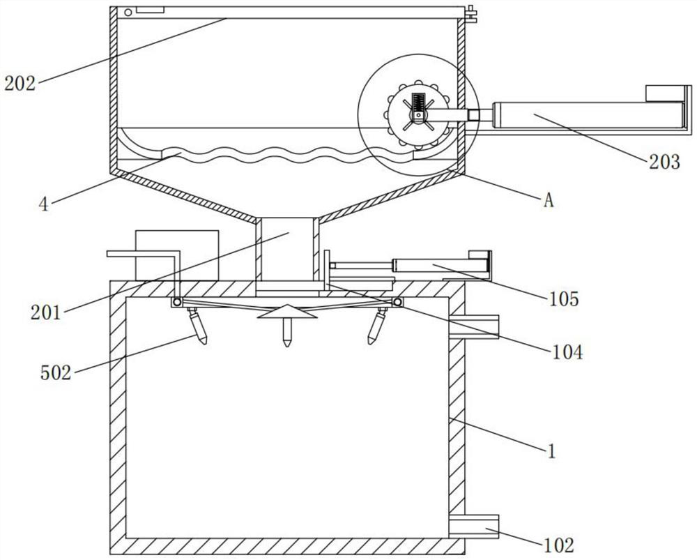 Preparation equipment for synthesizing quartz glass powder particles