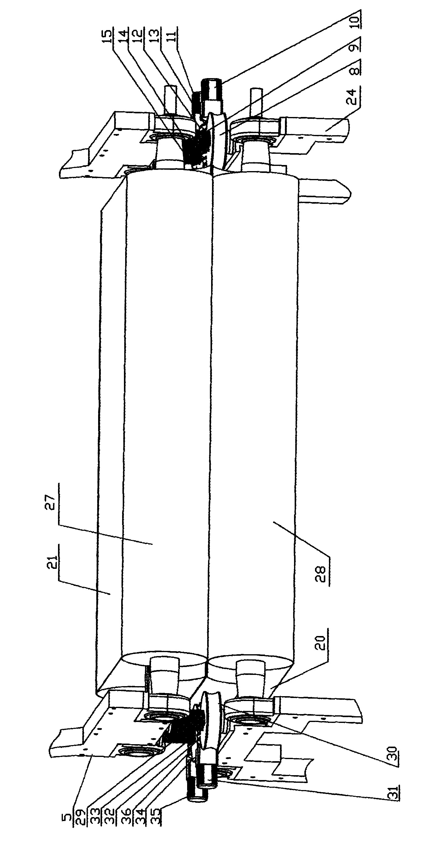 Belt type foaming forming machine for producing synthetic leather