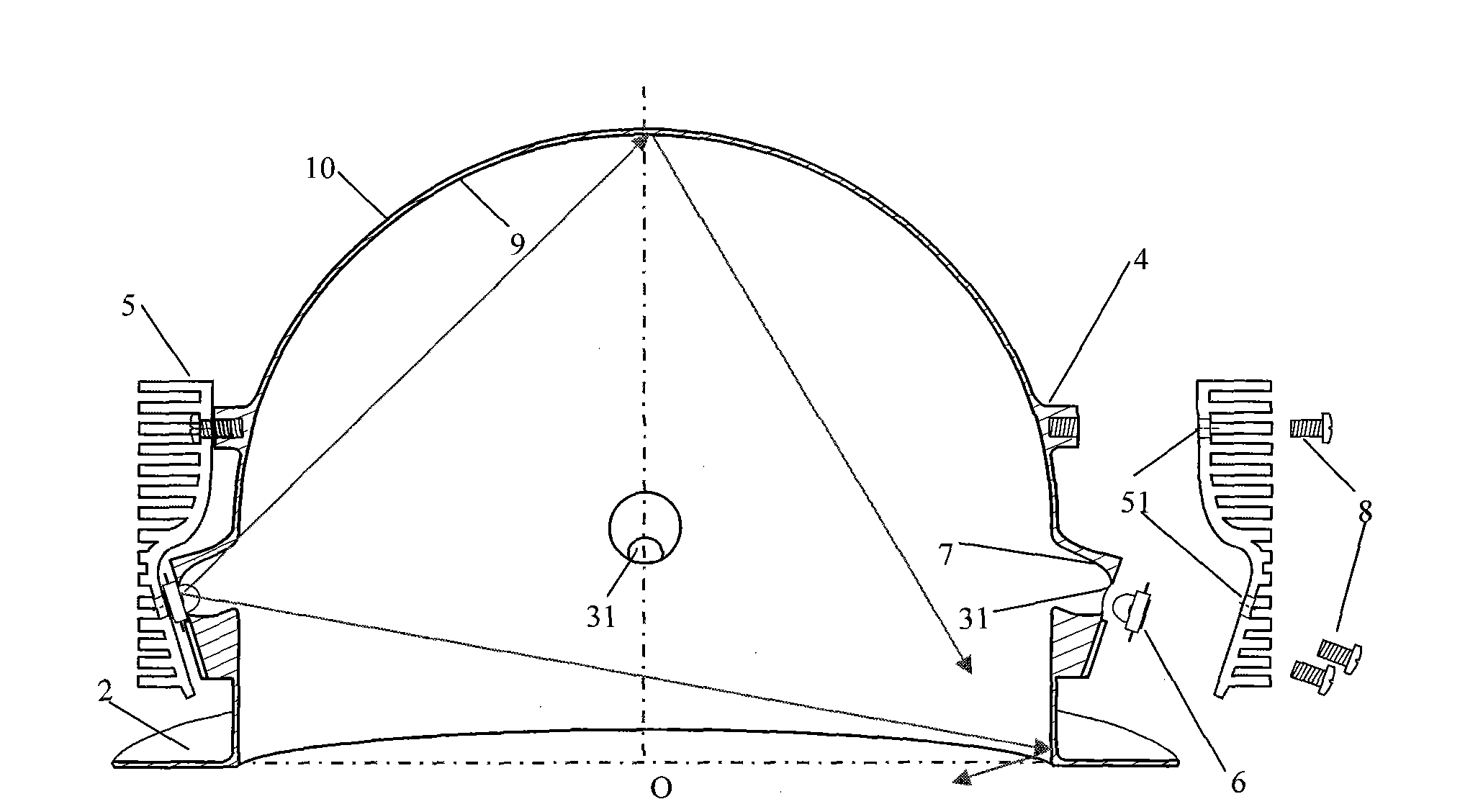 LED illuminating lamp