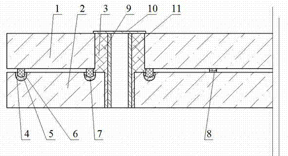 Glass-welded plain vacuum glass provided with edges sealed by sealing grooves and provided with mounting hole(s)