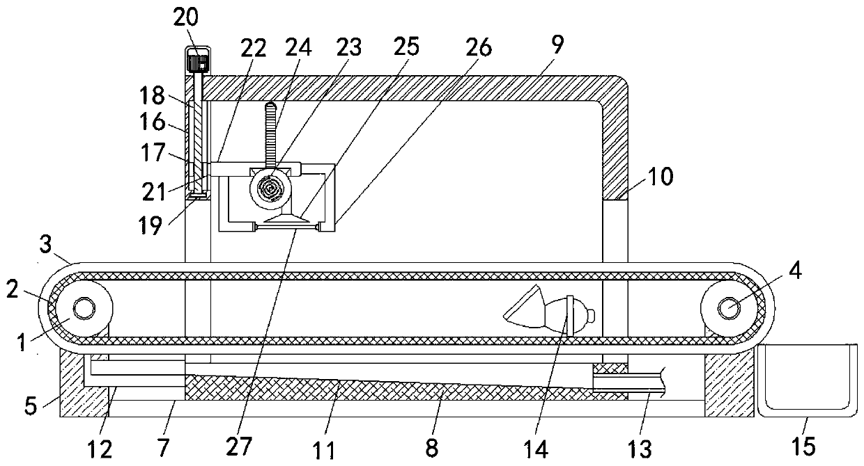 Drying device for machining electronic transformer