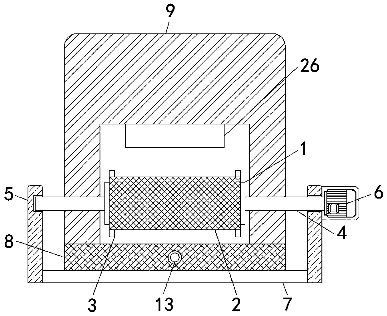 Drying device for machining electronic transformer