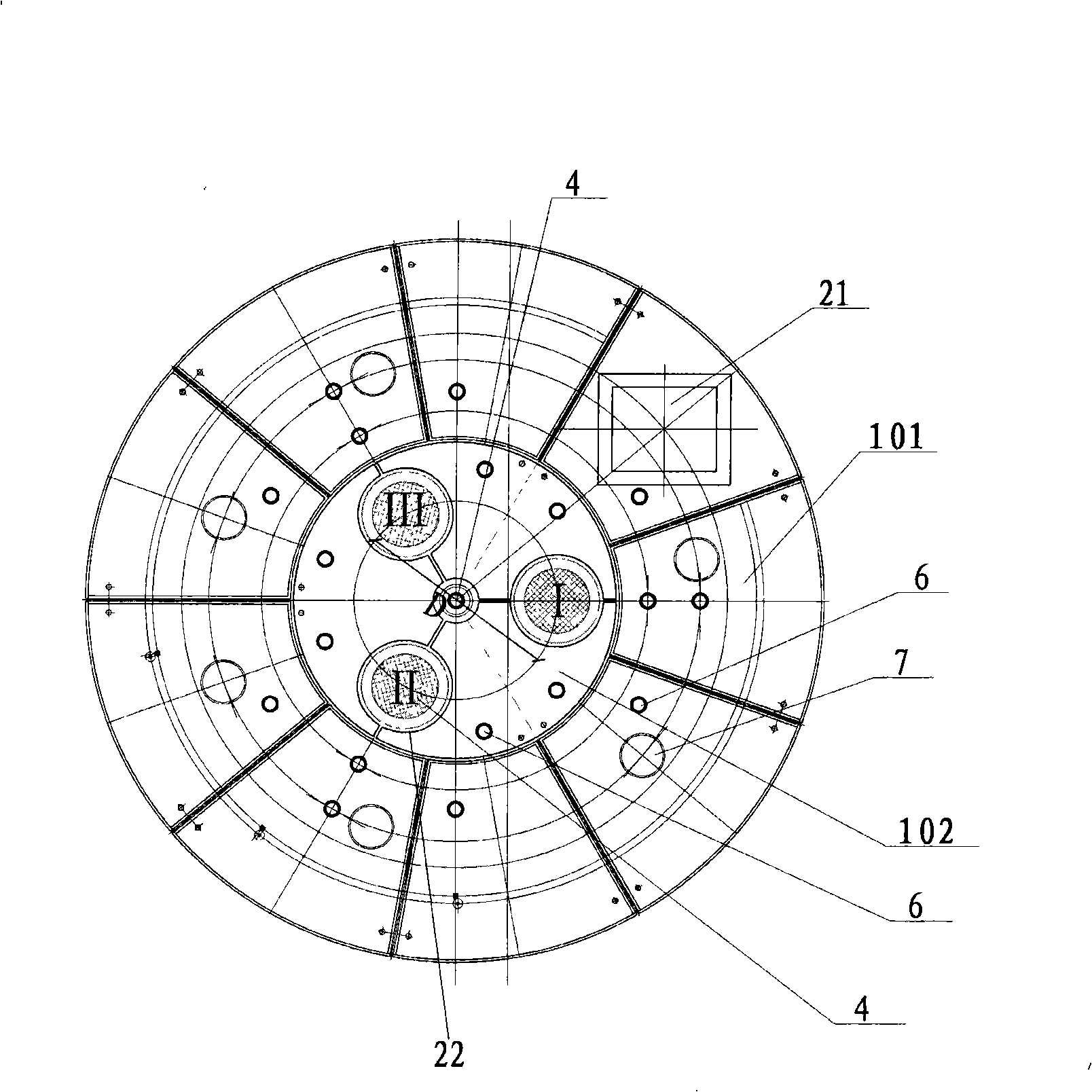 Electric stove for smelting titanium slag