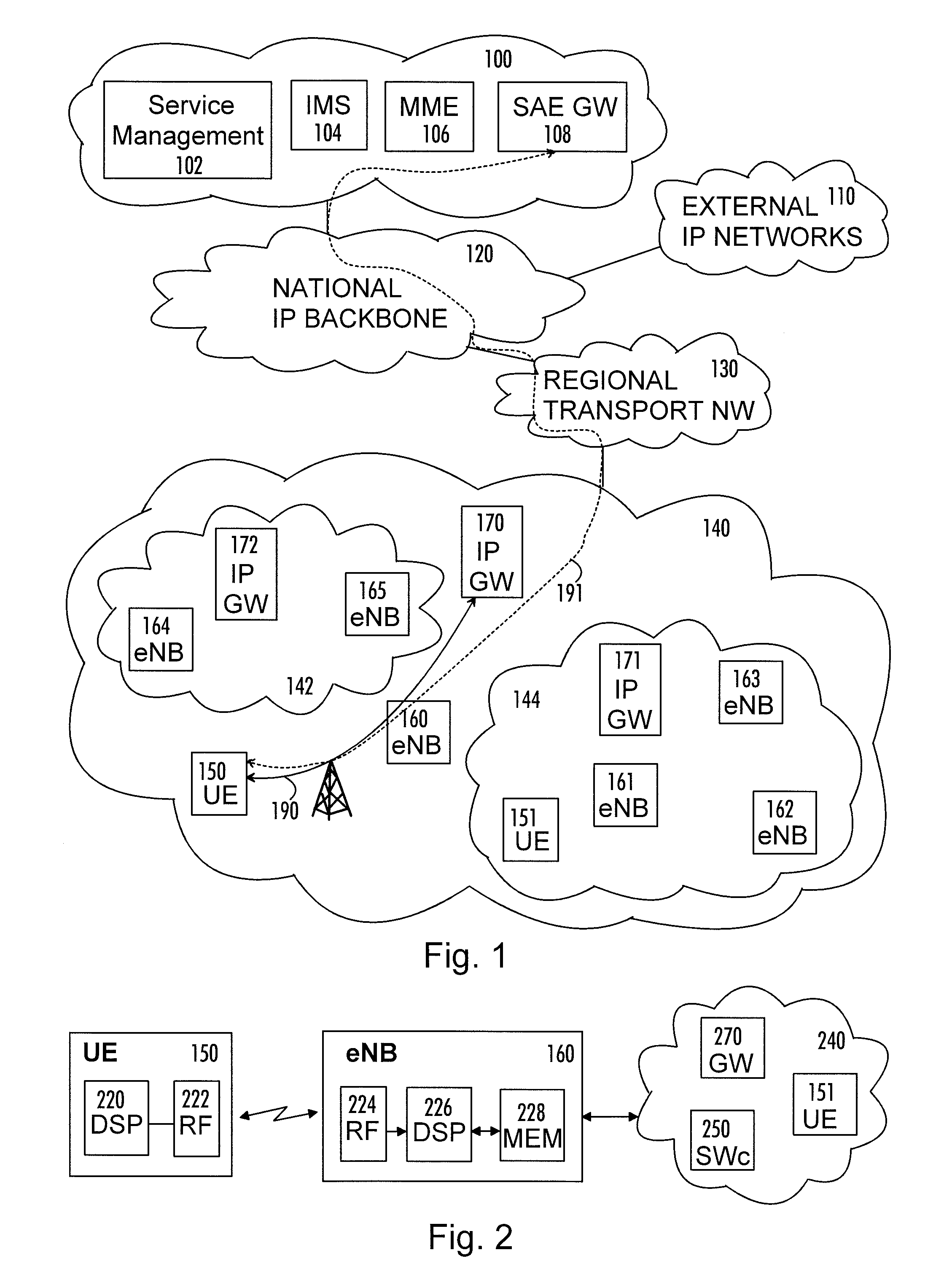 Method, radio system, mobile terminal and base station for providing local breakout service