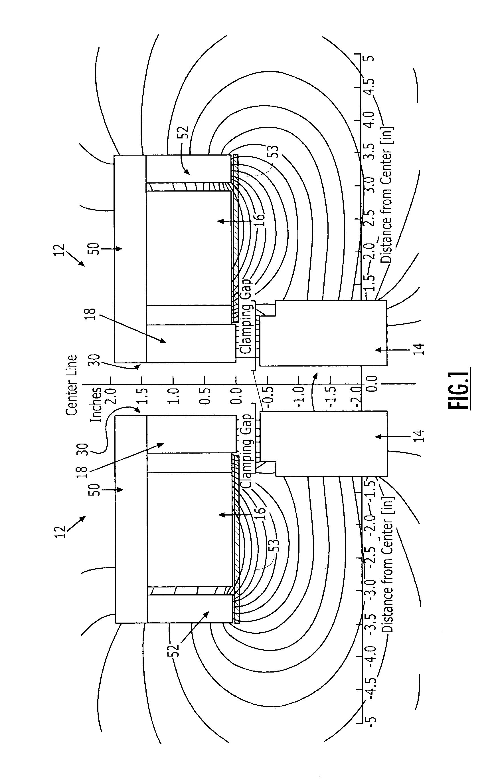 Electromagnetic clamp and method for clamping a structure