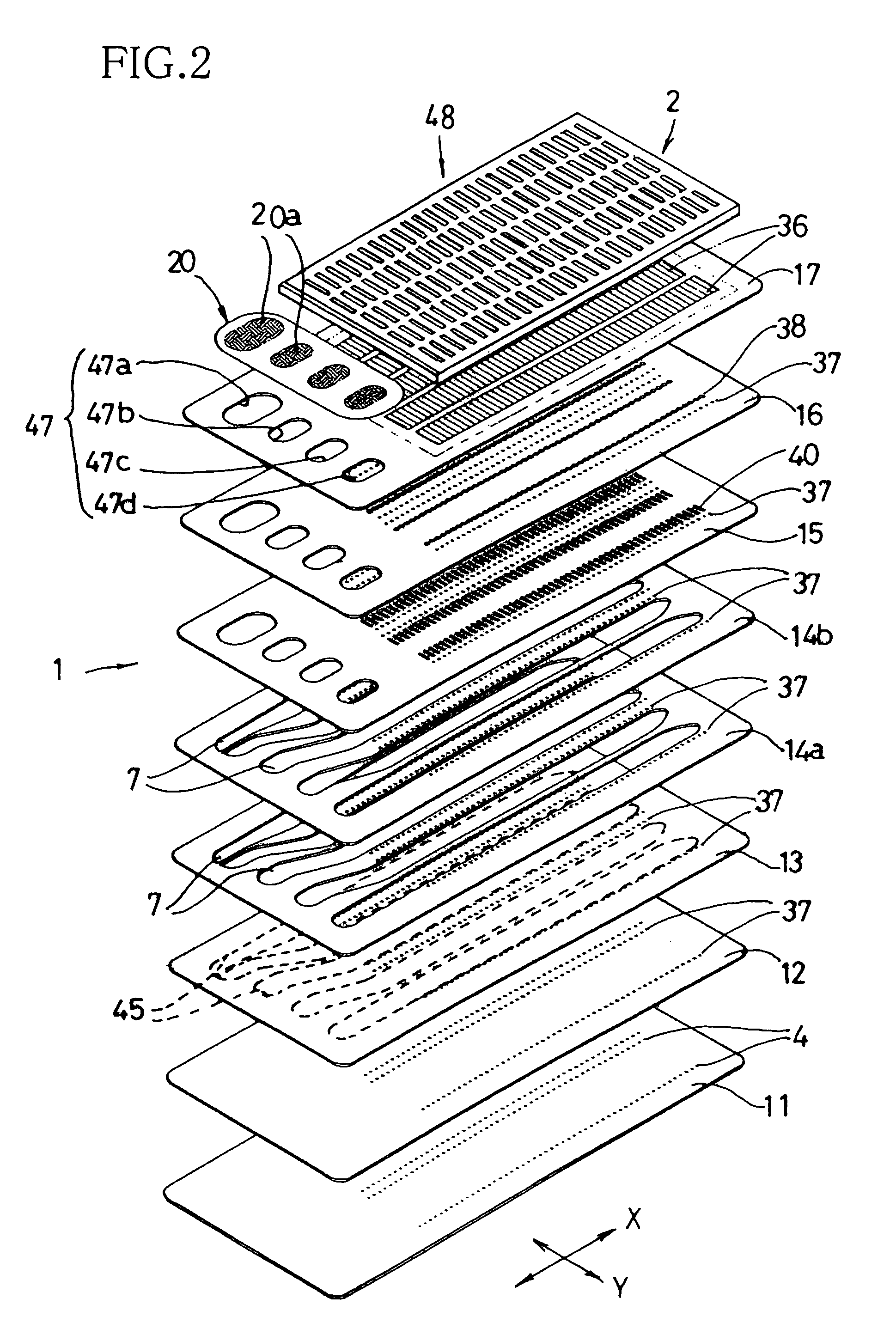 Ink droplet ejection device