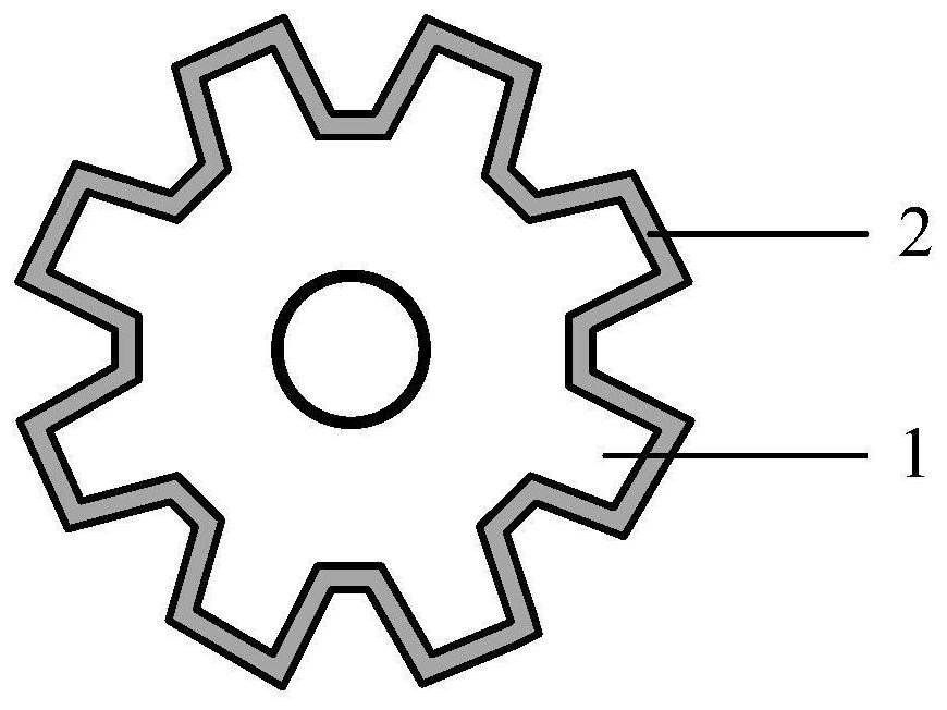 Self-lubricating gear based on additive manufacturing and preparation method thereof