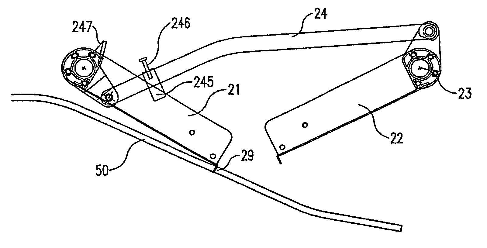 Apparatus and transport container for transport and controller discharge of a load