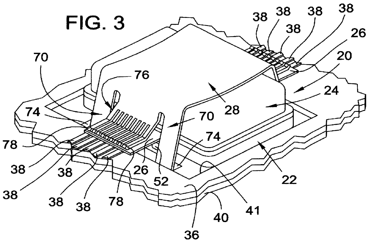 Millimeter wave module with an interconnect from an interior cavity