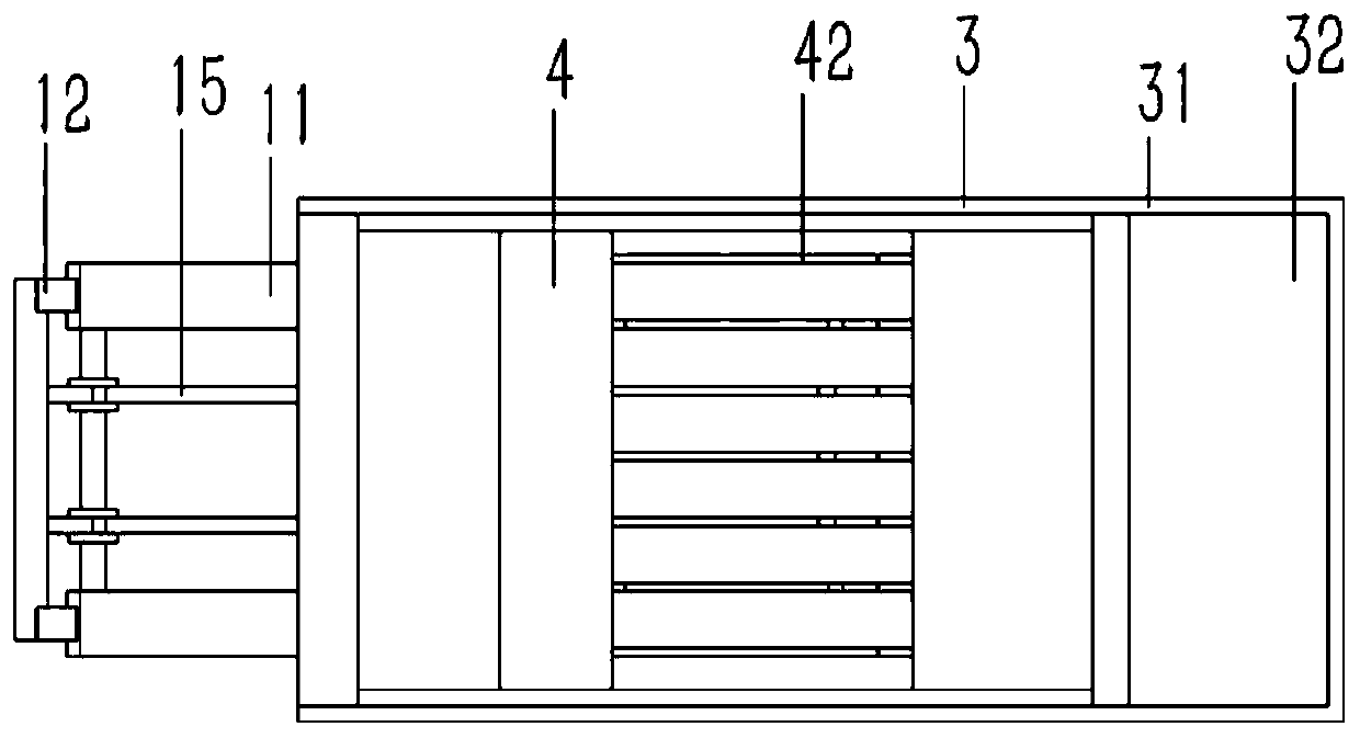 Hopper car for chain plate chip removal machine