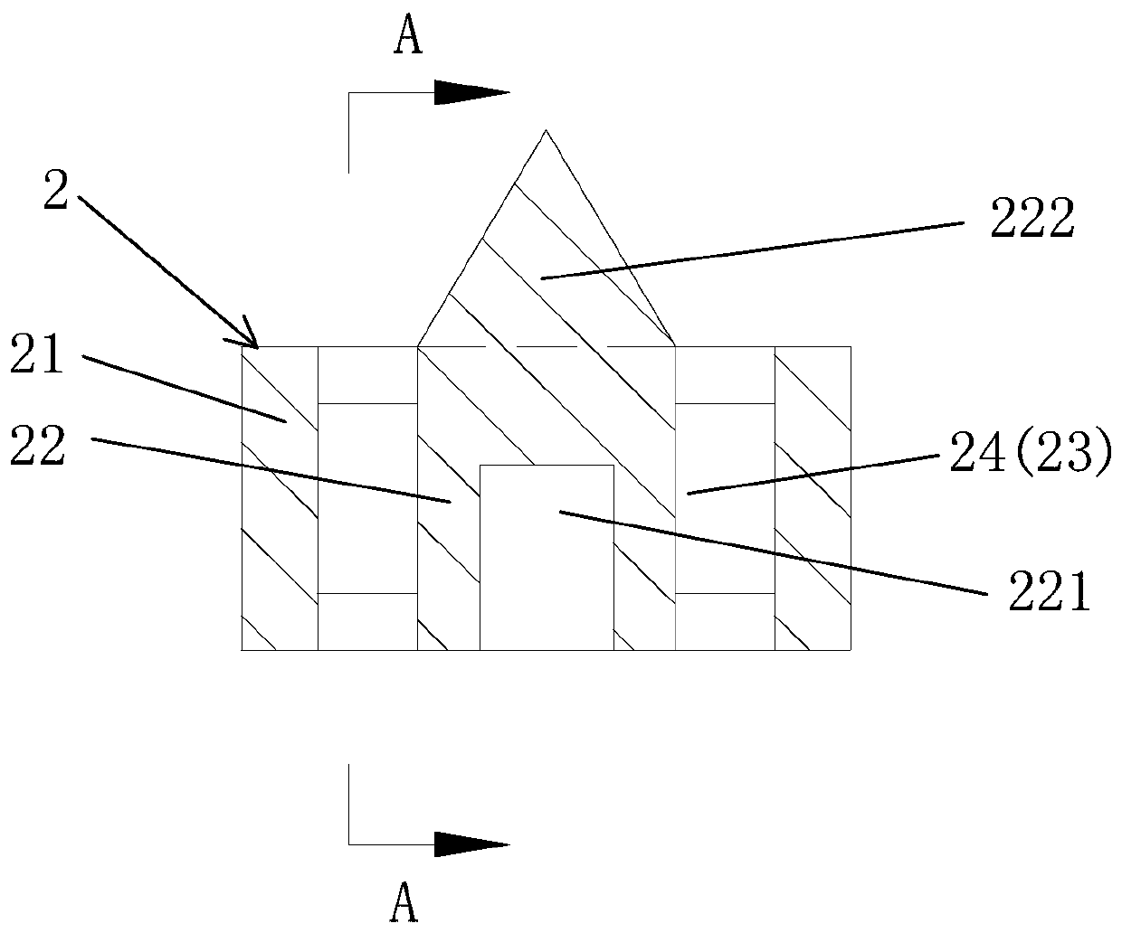 Nozzle for powder spraying device and powder spraying device