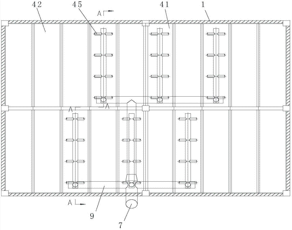 Dry-wet separation mist dispersing water-saving type cooling tower